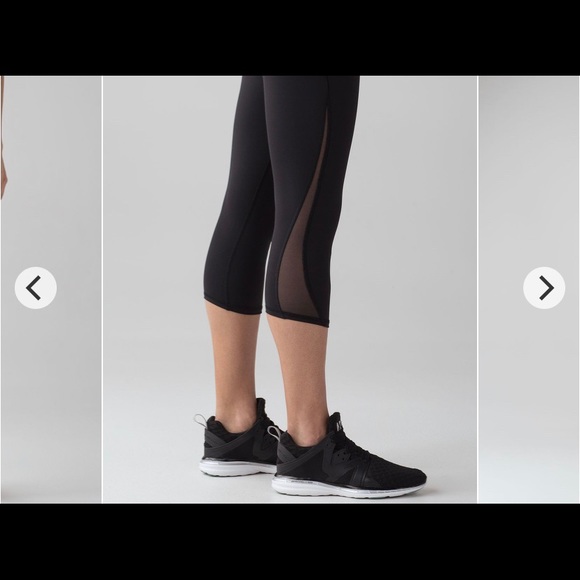 TRAIN TIMES CROP *17", lululemon, black, size 4 - Picture 3 of 4